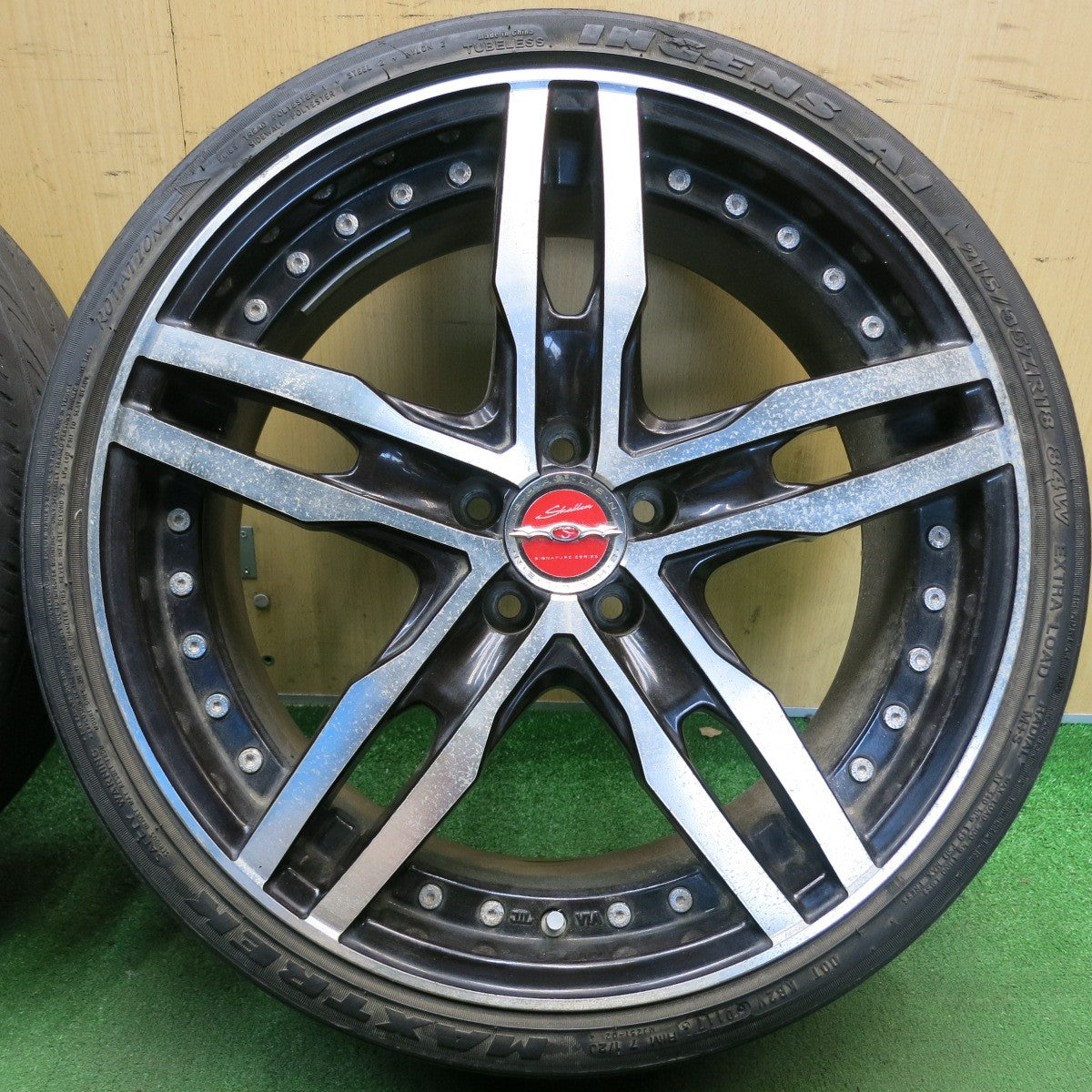 4本価格◎プリウス 86 BRZ 等 Shallen XF-55 215/35R18 マックストレック INGENS A1 シャレン 18インチ PCD100/5H◎6061406HAノ