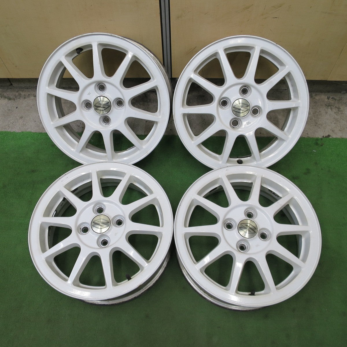 4本価格◎スズキ HT81S スイフト スポーツ 純正 ホイール 15インチ 15×5J PCD100/4H◎6081701NGホ