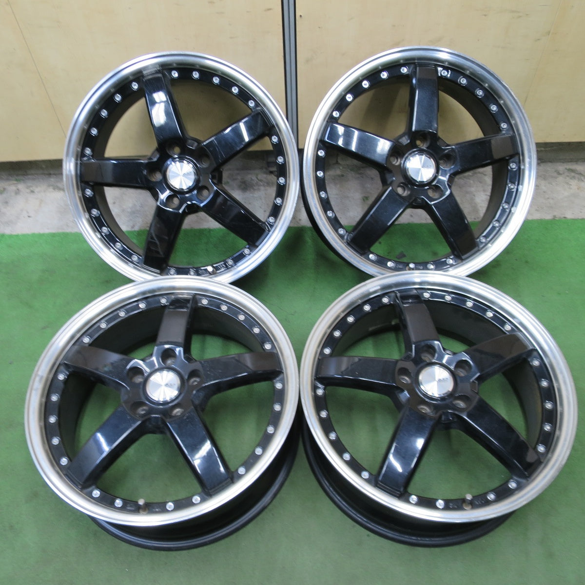 4本価格◎632 LOXARNY GRASTAR FIVE 18インチ ホイール ロクサーニ グラスター ファイブ 18×7J PCD114.3/5H◎6082403NGホ