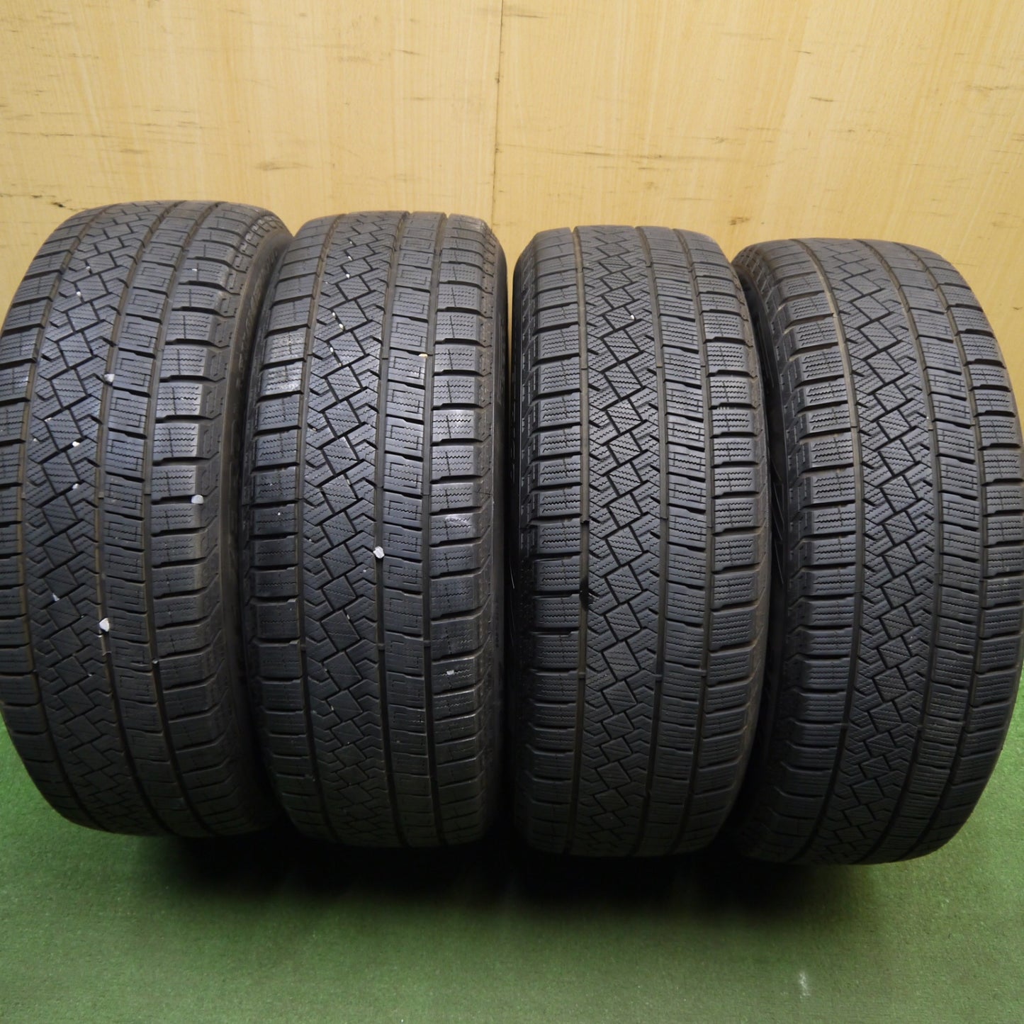バリ溝！23年！キレイ！9分★スタッドレス 215/50R17 ピレリ アイスゼロ アシンメトリコ G-SPEED Gスピード 17インチ PCD114.3/5H★6032514Hス