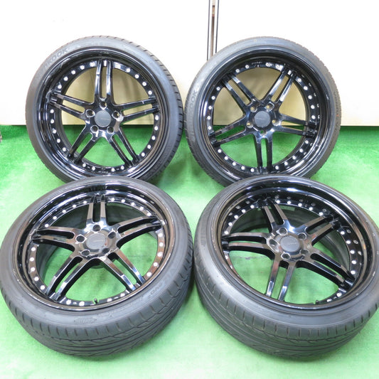 *送料無料* バリ溝！9.5分★レクサス等 WORK GNOSIS GS2 245/35R21 ハンコック ベンタス V12 evo2 ワーク グノーシス 21インチ PCD120/5H★4042207KMノ
