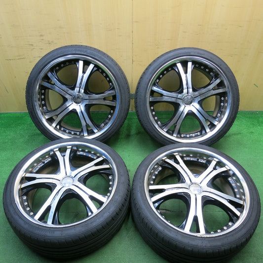 バリ溝！24年！9分★Lowenhart 245/35R20 アプタニー SPORT macro RA301 レーベンハート 20インチ PCD114.3/5H★5051206AKノ