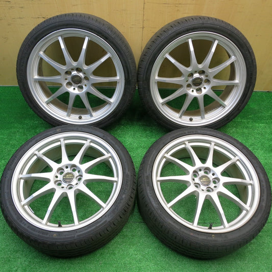 超バリ溝！24年！ほぼ10分★プリウス 等 215/40R18 グリンランダー ENRI U08 SCHNEIDER ATECH シュナイダー 18インチ PCD100/5H★5101202HAノ
