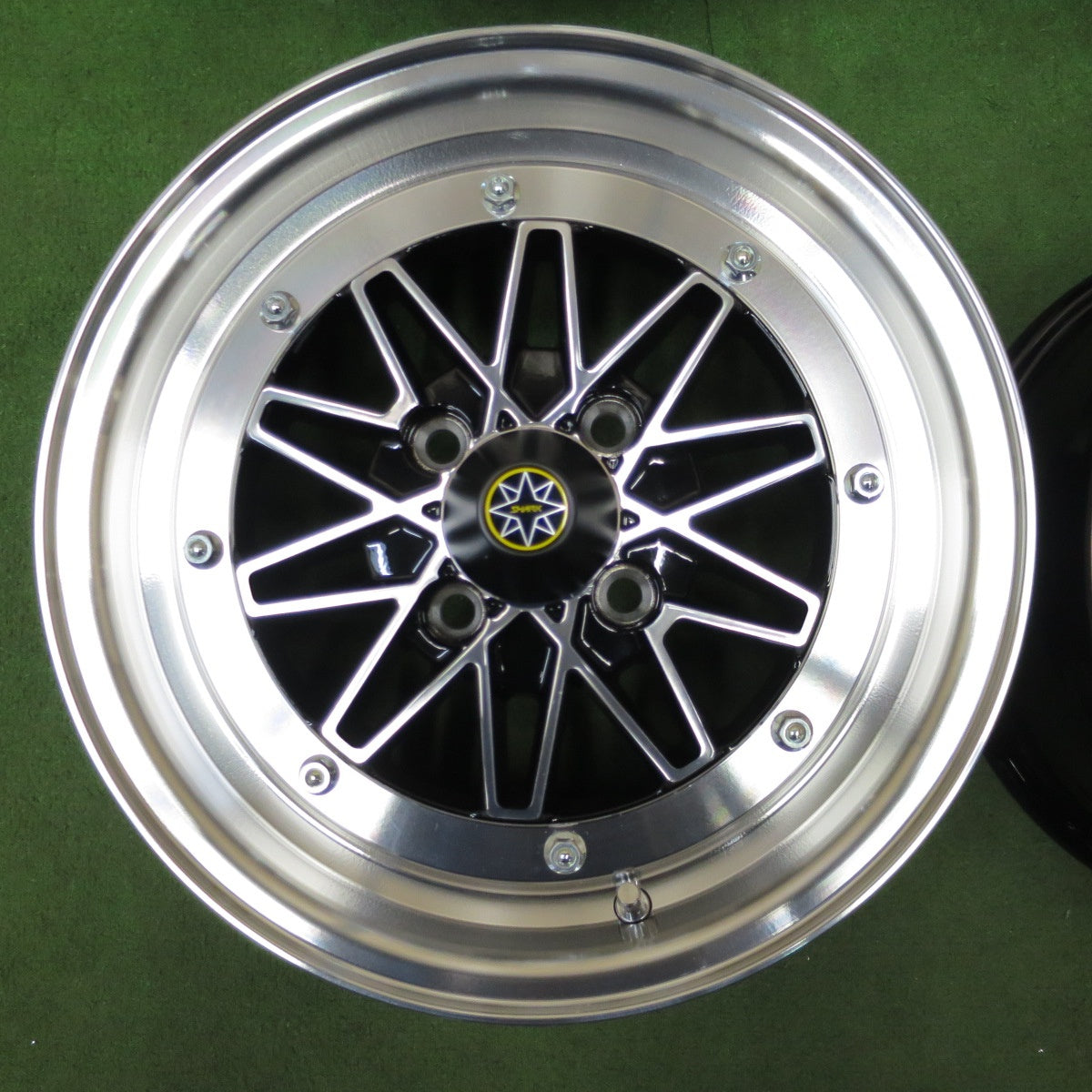 ほぼ未使用！美品★STAR SHARK Ⅱ 復刻版 14インチ スターシャーク 2 ホイール 14×6JJ PCD100/4H★6042201NGホ