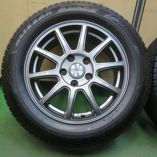 バリ溝!23年!キレイ!9.5分◎LOXARNY SPORT 205/60R16 スタッドレス ブリヂストン ブリザック VRX3 ロクサーニ スポーツ 16インチ PCD114.3/5H◎6092504イス