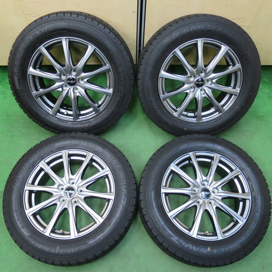 [送料無料] バリ溝！21年！キレイ！9.5分★ライズ ロッキー 等 195/65R16 スタッドレス グッドイヤー アイスナビ7 EuroSpeed MANARAY SPORT PCD100/5H★4112007イス