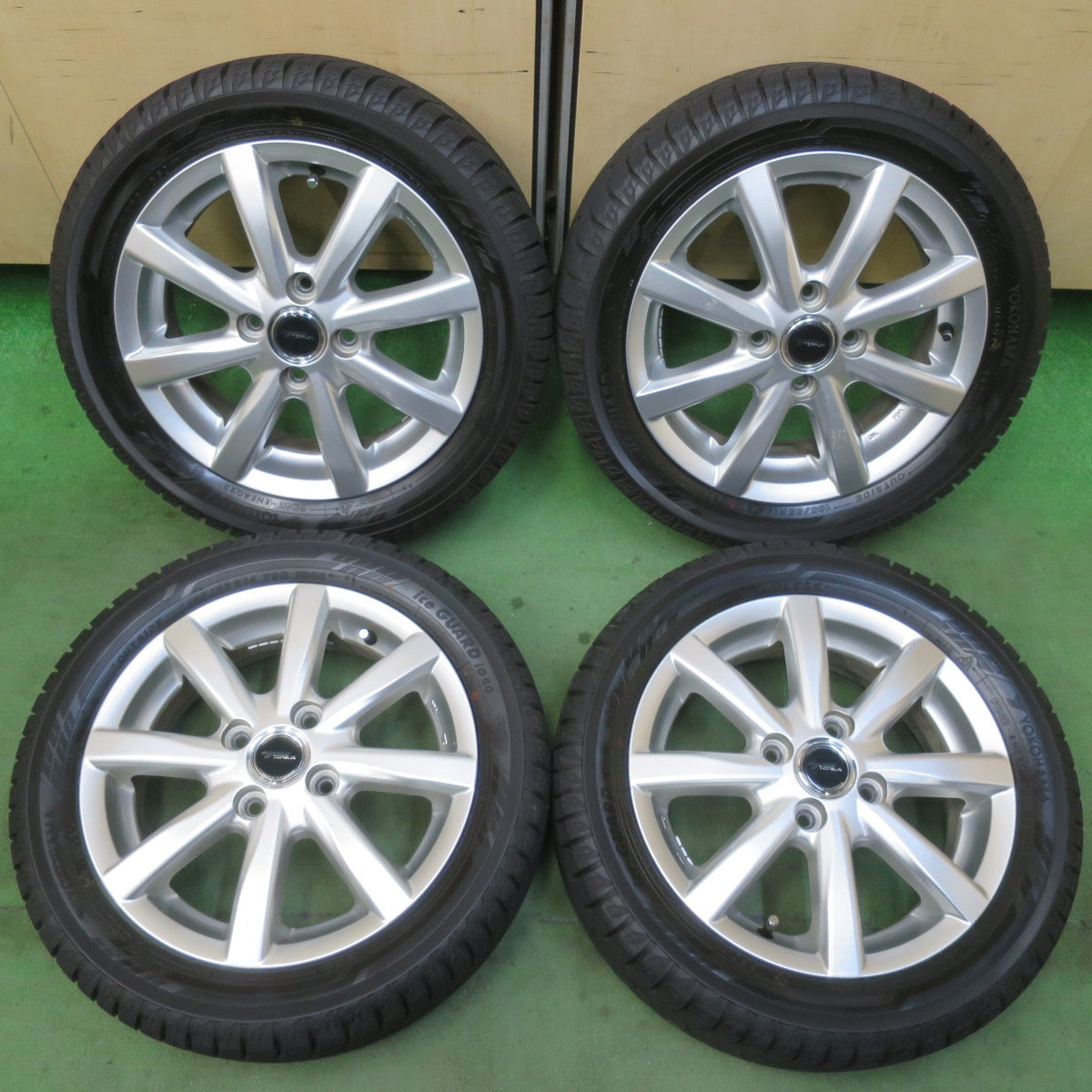 バリ溝！23年！ほぼ10分★スタッドレス 165/55R14 ヨコハマ アイスガード iG60 TOPRUN トップラン 14インチ 軽サイズ ek ルークス ワゴンR 等 PCD100/4H★5122701イス
