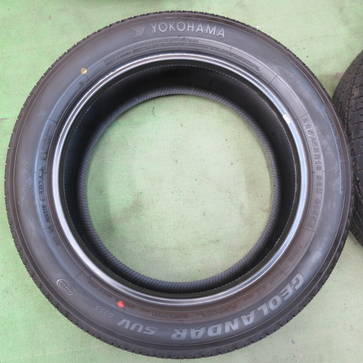 新車外し！24年★225/55R18 ヨコハマ ジオランダー SUV G055 G055E タイヤ 18インチ ZR-V エクストレイル XV デリカ D:5 等★5092401イノタ