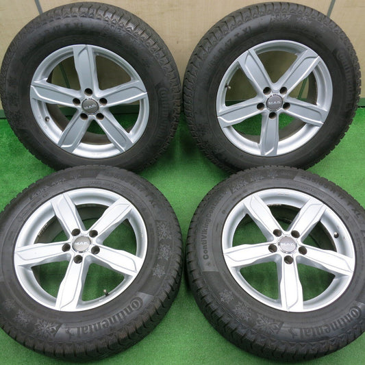 バリ溝！キレイ！8.5分★アウディ等 MAK STADT 235/65R17 スタッドレス コンチネンタル コンチバイキング コンタクト6 シュタッド PCD112/5H★4111403NJス