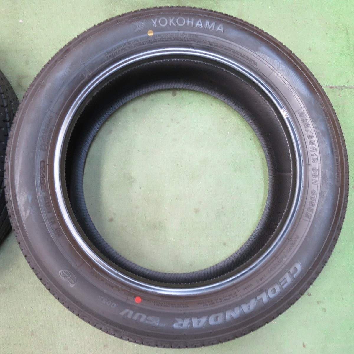 新車外し！24年★225/55R18 ヨコハマ ジオランダー SUV G055 G055E タイヤ 18インチ ZR-V エクストレイル XV デリカ D:5 等★5092401イノタ