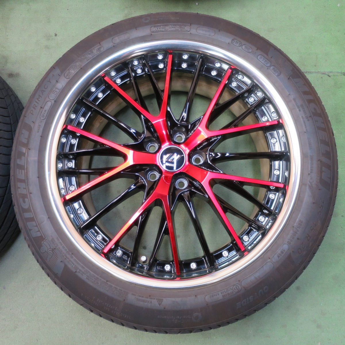 バリ溝！25年！キレイ！9分◎WORK SCHWERT SG2 BCR 255/45R20 ミシュラン プライマシー4 S1 ワーク シュヴァート 20インチ PCD114.3/5H◎6072001NGノ