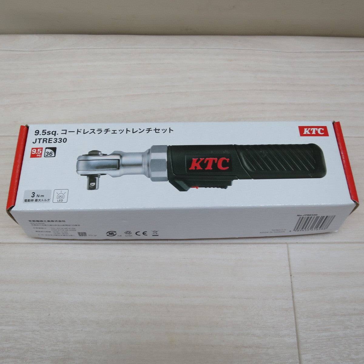 [送料無料] 未使用☆KTC 9.5sq. コードレス ラチェット レンチ セット JTRE330 電動 工具 充電式☆