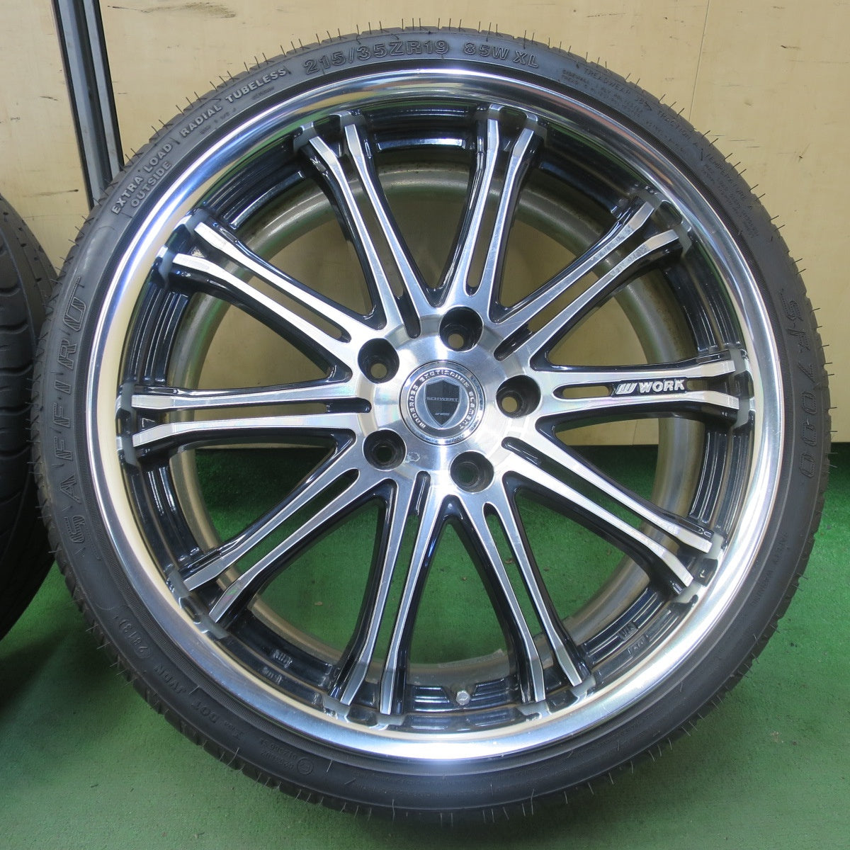 4本価格★WORK SCHWERT SW1 215/35R19 サフィーロ SF7000 ワーク シュバート 19インチ PCD114.3/5H★6061002イノ
