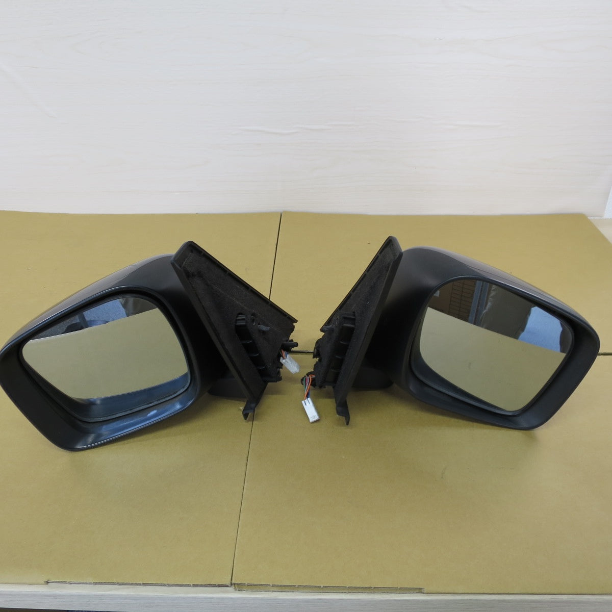左右セット♪スズキ MK21S パレット 純正 ドア ミラー 70K0 L ZED 不明 ウインカー 内蔵 サイド カー パーツ 黒 ブラック♪ [送料無料]