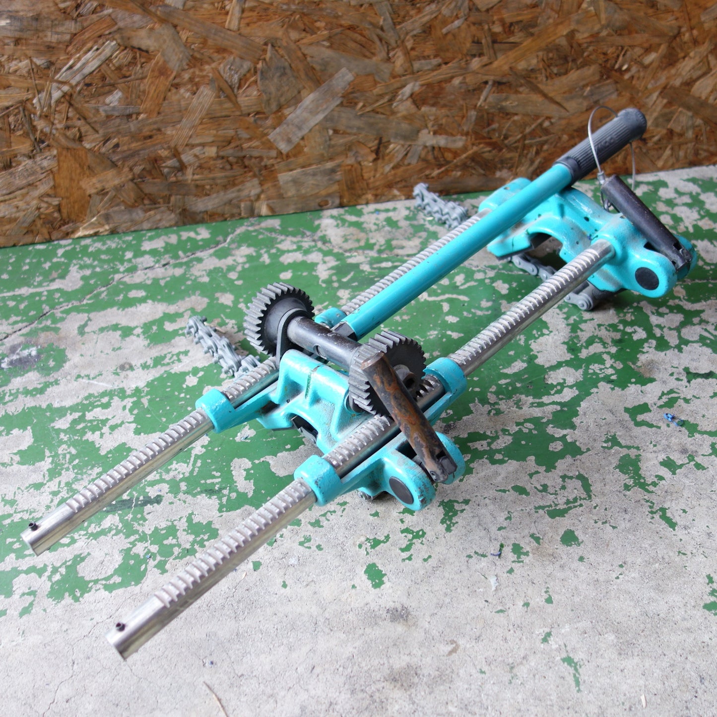 [送料無料] ◆MCC 松阪鉄工 塩ビ管挿入機 PIS-150 ラック方式 適応サイズ 75-150◆