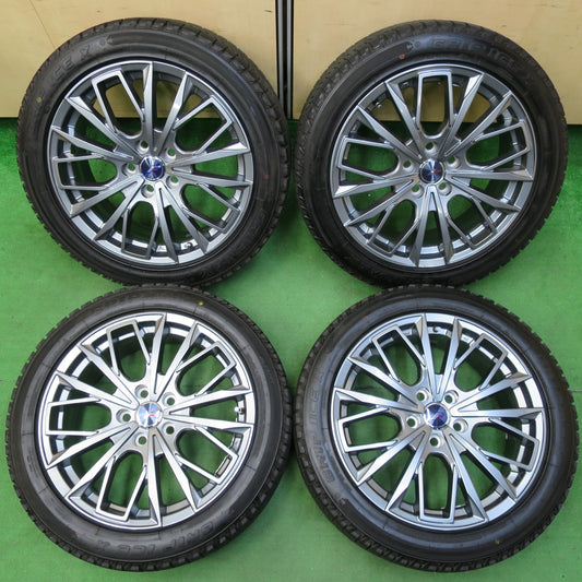 *送料無料* ほぼ未使用！23年★LEHRMEISTER L-F FIRST 215/50R18 スタッドレス グリップマックス GRIP ICE X レアマイスター PCD114.3/5H★4082703イス