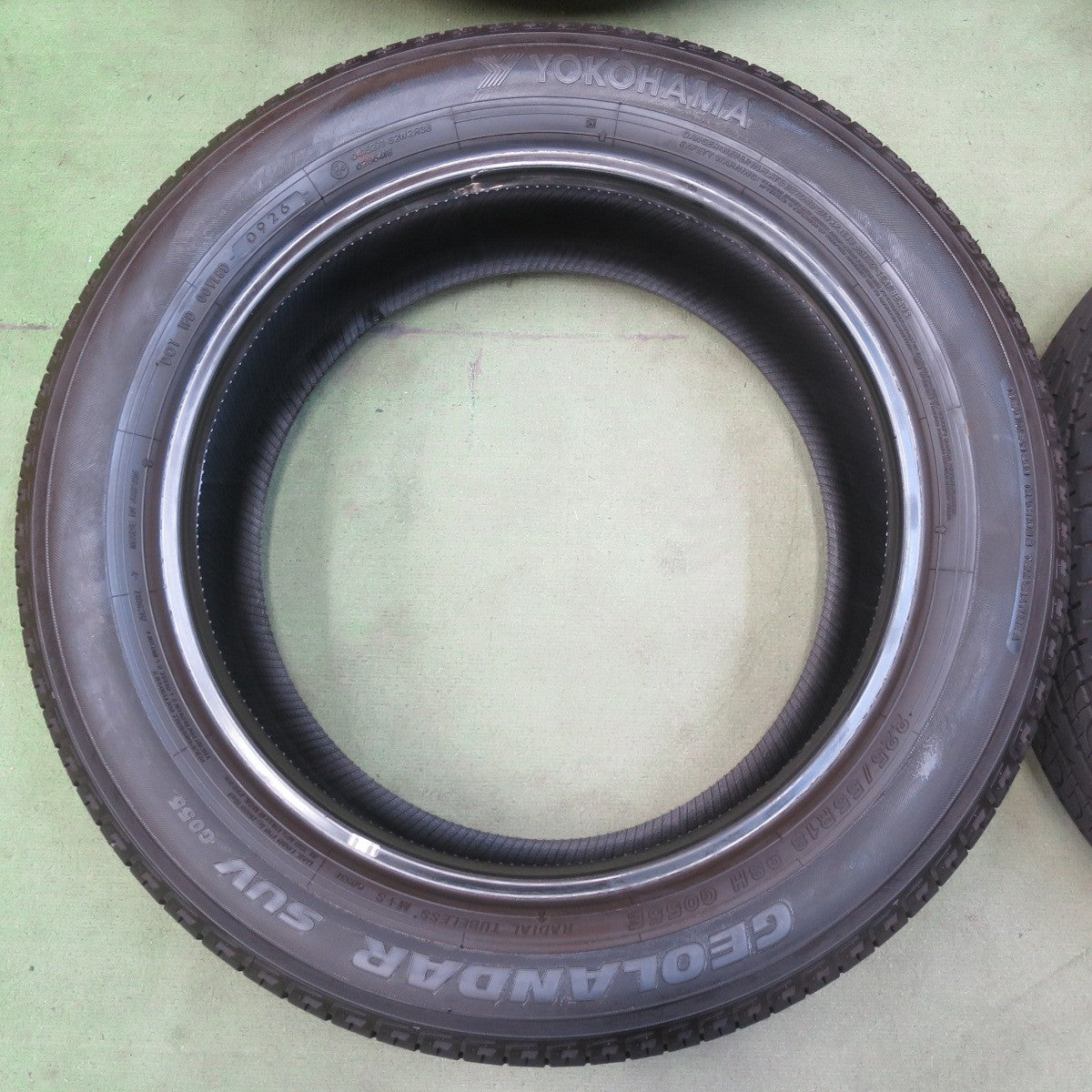 新車外し！26年★225/55R18 ヨコハマ ジオランダー SUV G055 G055E タイヤ 18インチ デリカ D:5 フォレスター エクリプス クロス 等★6072805イノタ