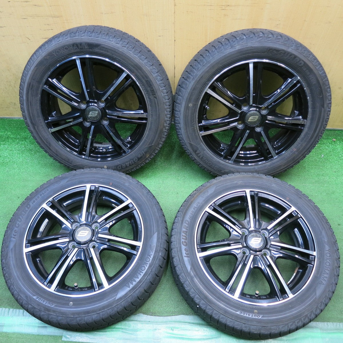 4本価格◎スタッドレス 165/65R15 ヨコハマ アイスガード iG50 プラス STRANGER ストレンジャー 15インチ 軽サイズ タフト ハスラー 等 PCD100/4H◎6101007HAス