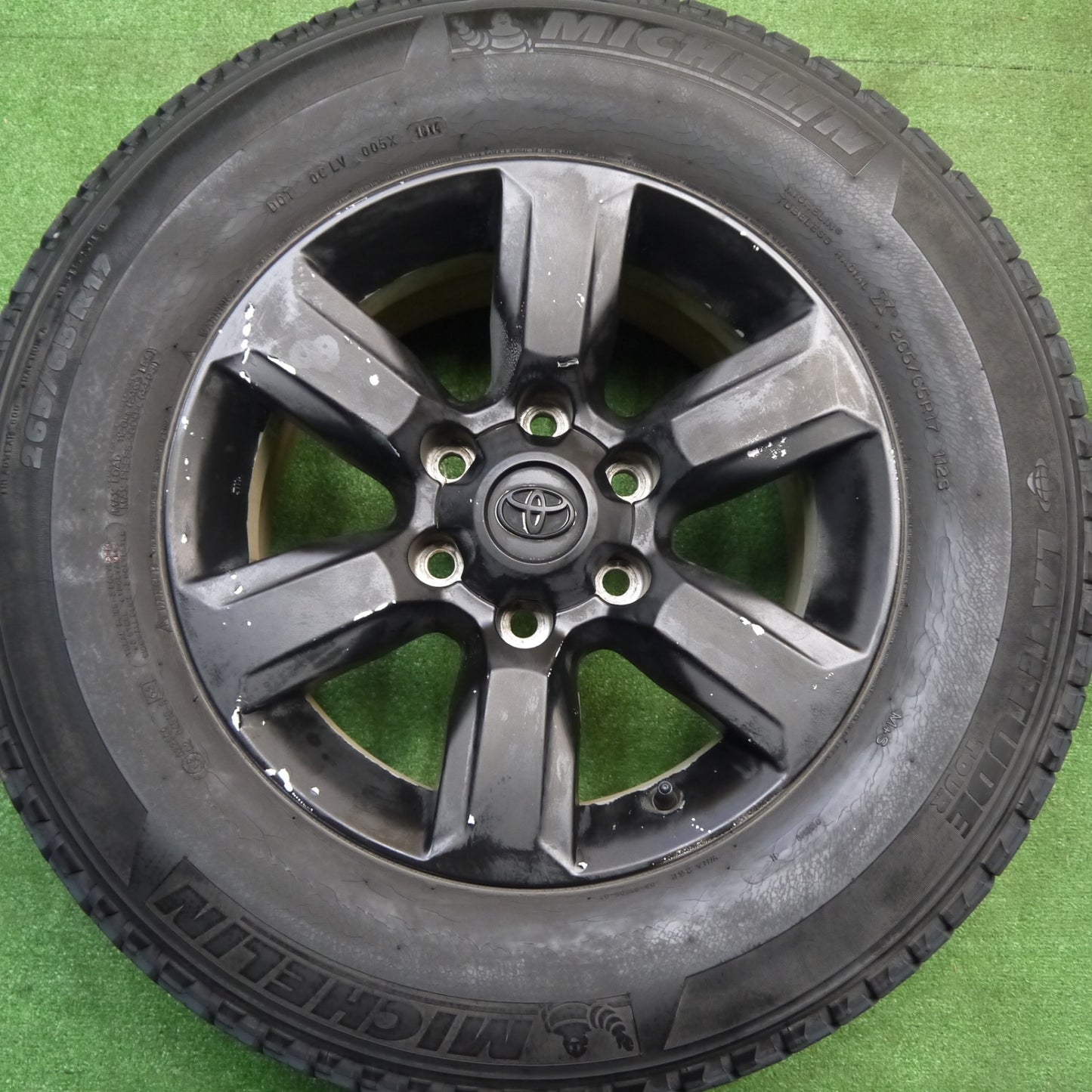 4本価格★トヨタ 150系 ランクル プラド 純正 265/65R17 ミシュラン LATITUDE TOUR 17インチ PCD139.7/6H★5111106Hノ