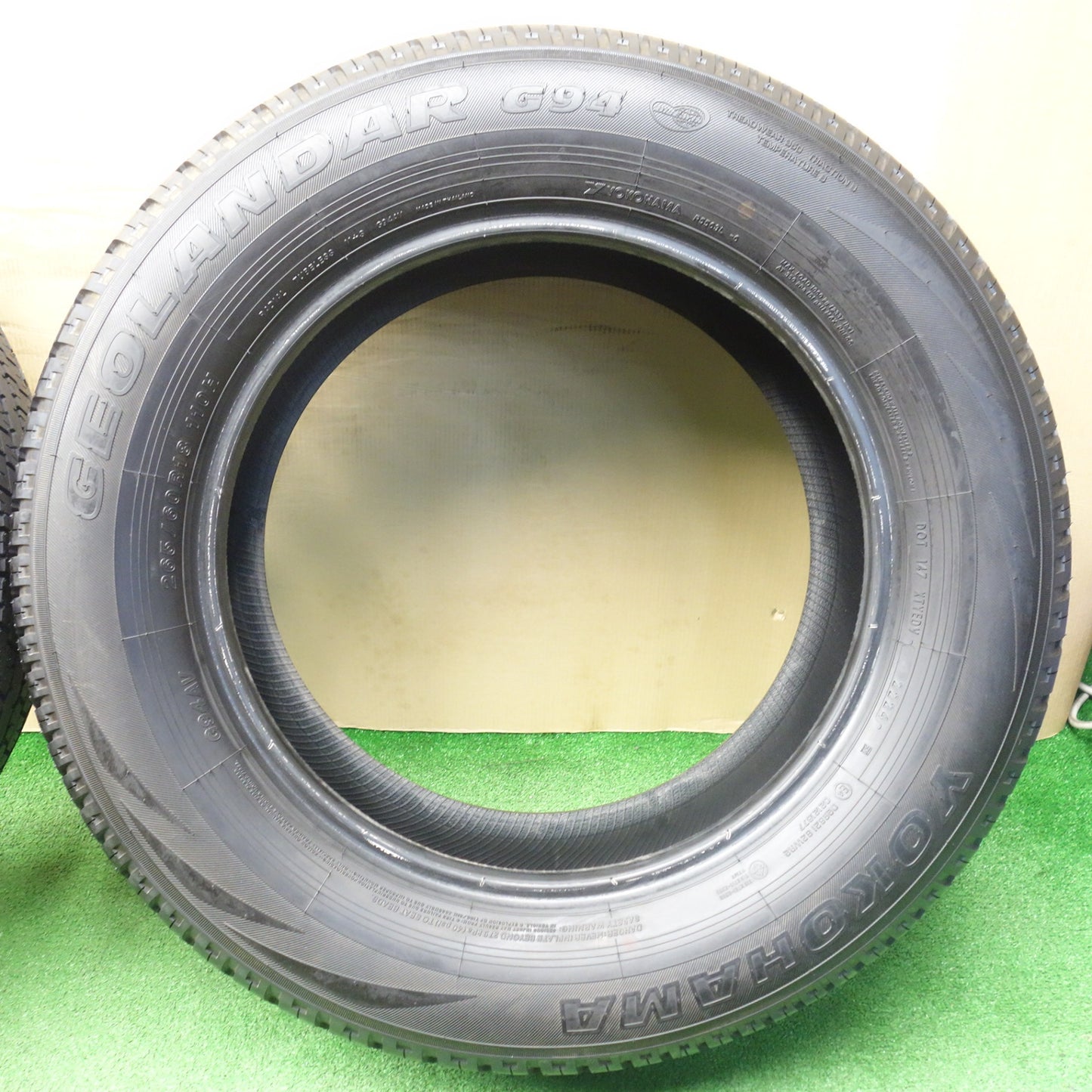 新車外し！24年★265/60R18 ヨコハマ ジオランダー G94 G94AV タイヤ 18インチ トライトン ランクル プラド ハイラックス グランドチェロキー 等★6021203KTノタ