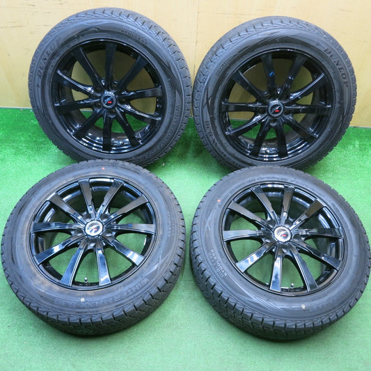 バリ溝！9.5分★スタッドレス 215/60R17 ダンロップ ウインターマックス SJ8 SJ8+ Fang ファング 17インチ PCD114.3/5H★6010805HAス