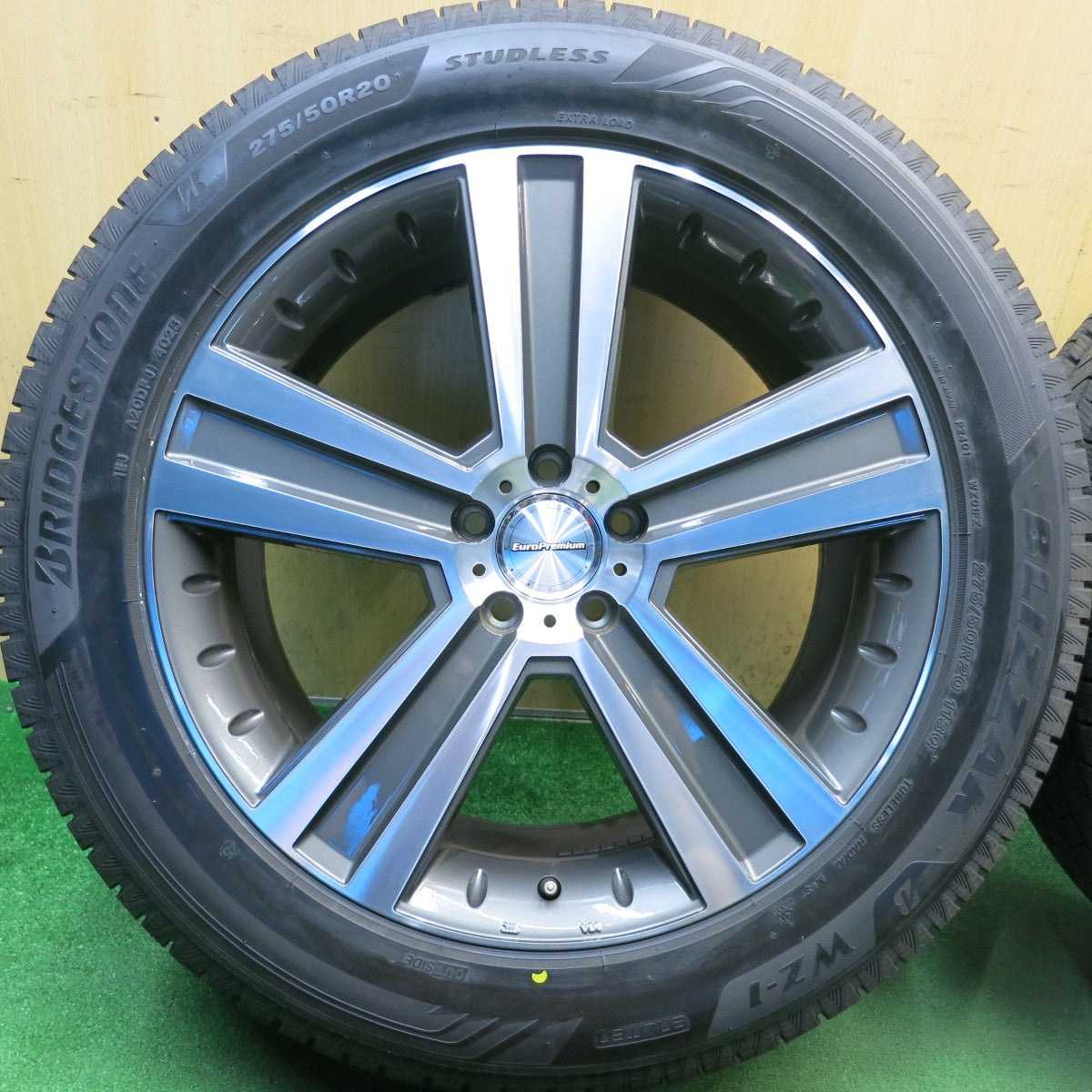 ほぼ未使用！25年！キレイ◎ベンツ 等 EuroPremium WERNER 275/50R20 スタッドレス ブリヂストン ブリザック WZ-1 ユーロプレミアム ヴェルナー 20インチ PCD112/5H◎6100403HAス