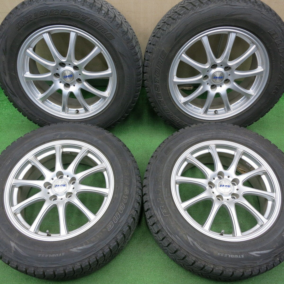 4本価格★スタッドレス 225/65R17 ブリヂストン ブリザック DM-V1 ZACK JP-102 MONZA ザック PCD114.3/5H★5010705NJス