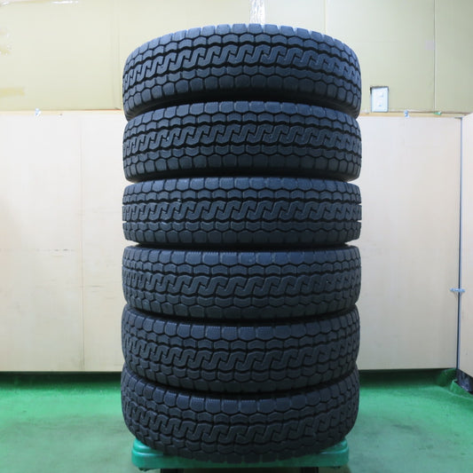 [送料無料] 新車外し！24年！ほぼ未使用★トラック バス タイヤ 205/85R16 117/115N ブリヂストン エコピア M812 ミックス 16インチ★5022801イノタ