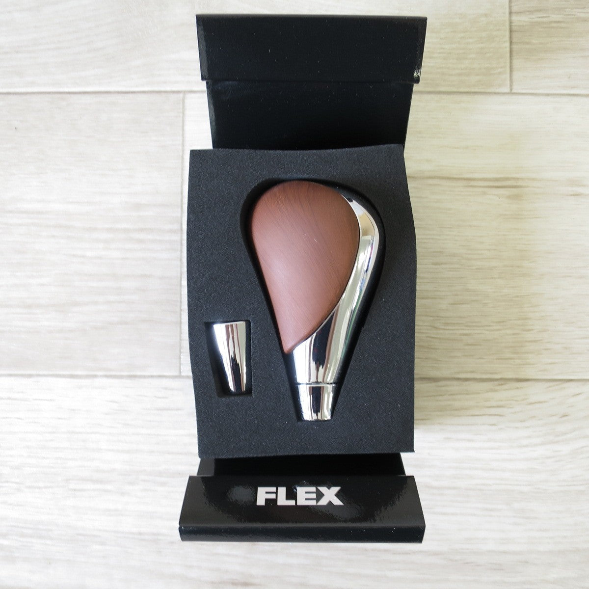 [送料無料] 未使用◇FLEX ハイエース 200系 シフトノブ 茶木目 SHIFT KNOB フレックス HNW01KSBBR◇