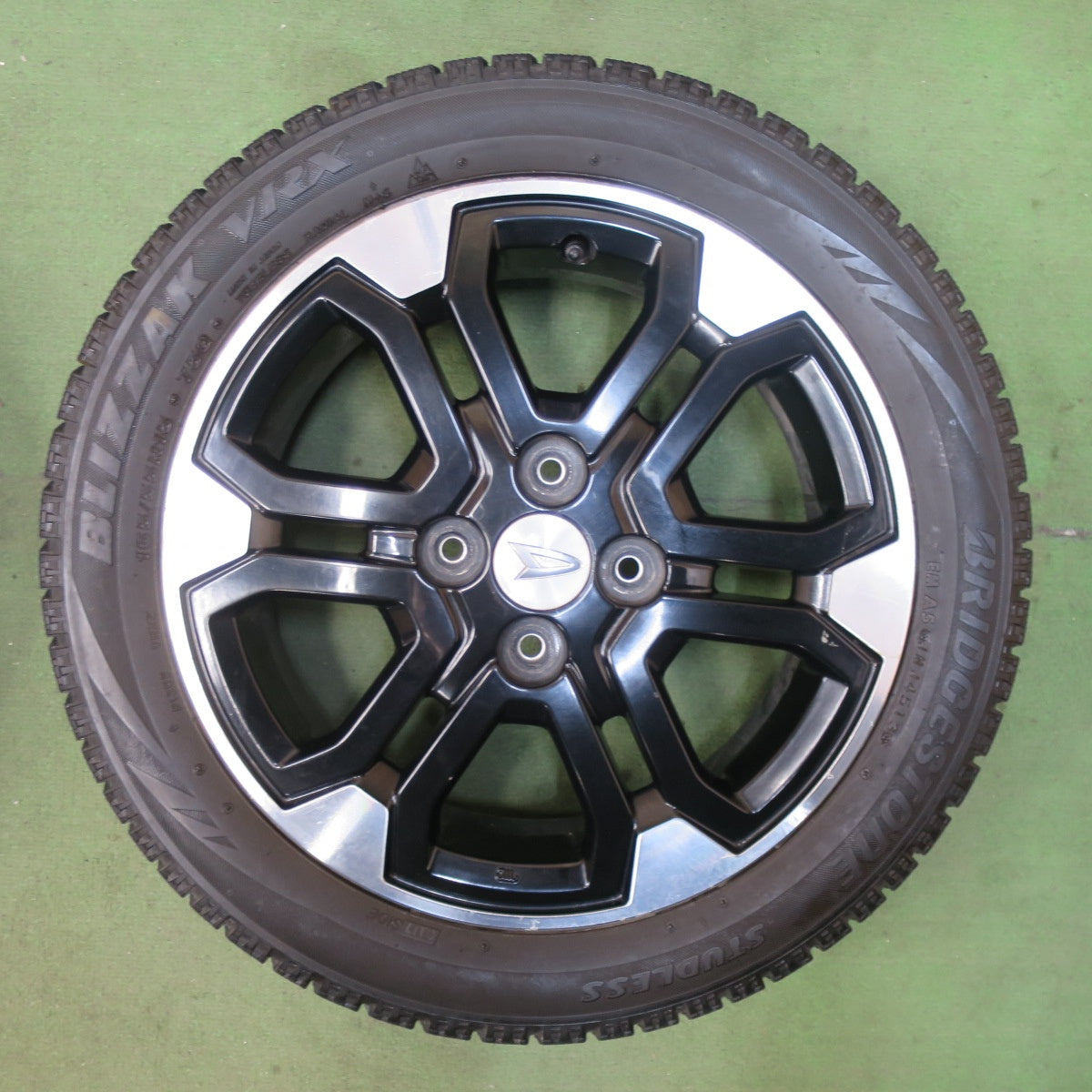 4本価格★ダイハツ ウェイク ピクシス メガ 等 純正 165/55R15 スタッドレス ブリヂストン ブリザック VRX 15インチ PCD100/4H★5111904TTス