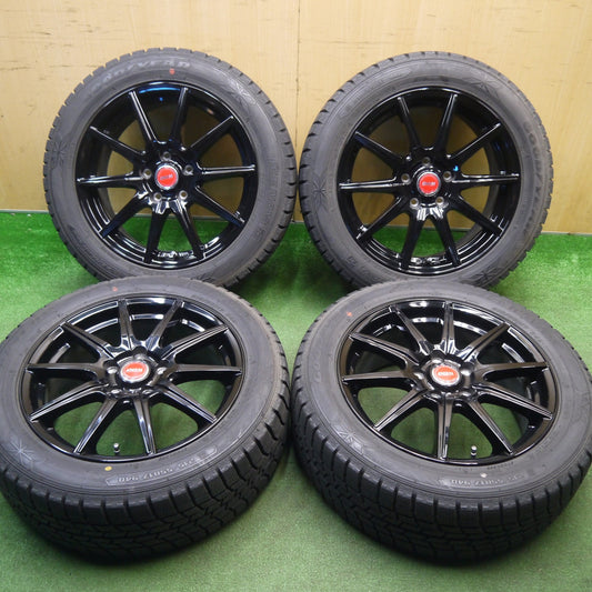 バリ溝！キレイ！9.5分★スタッドレス 215/55R17 グッドイヤー アイスナビ6 D.O.S. DOS 社外 アルミ 17インチ PCD114.3/5H★6012103Hス