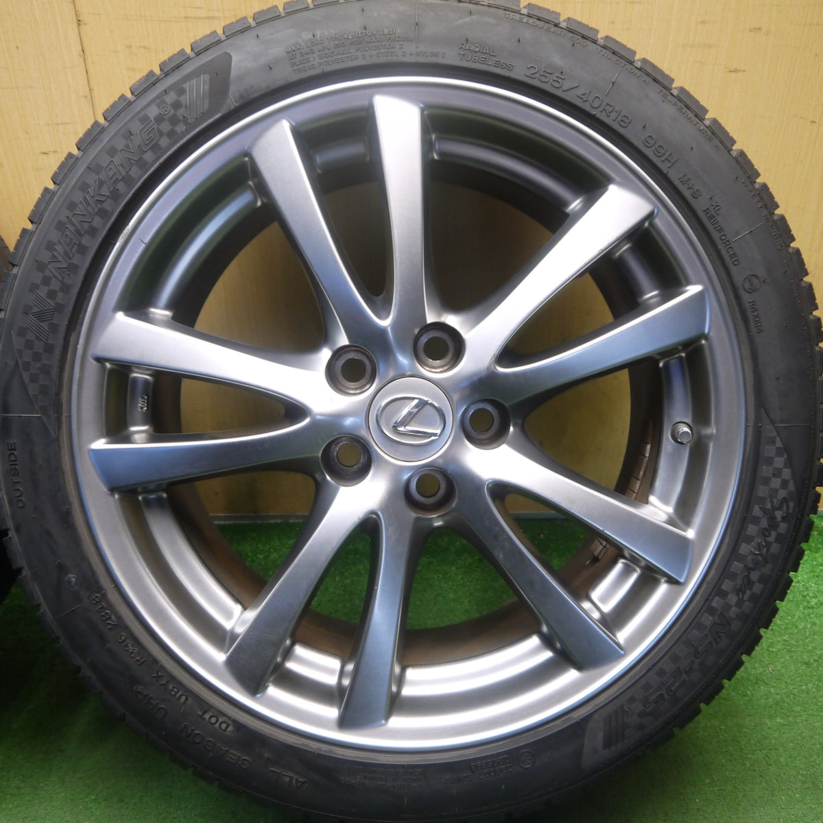 4本価格！22年◎レクサス IS 純正 225/40R18 255/40R18 ナンカン Sportnex NS-25 18インチ PCD114.3/5H◎6100501Hノ