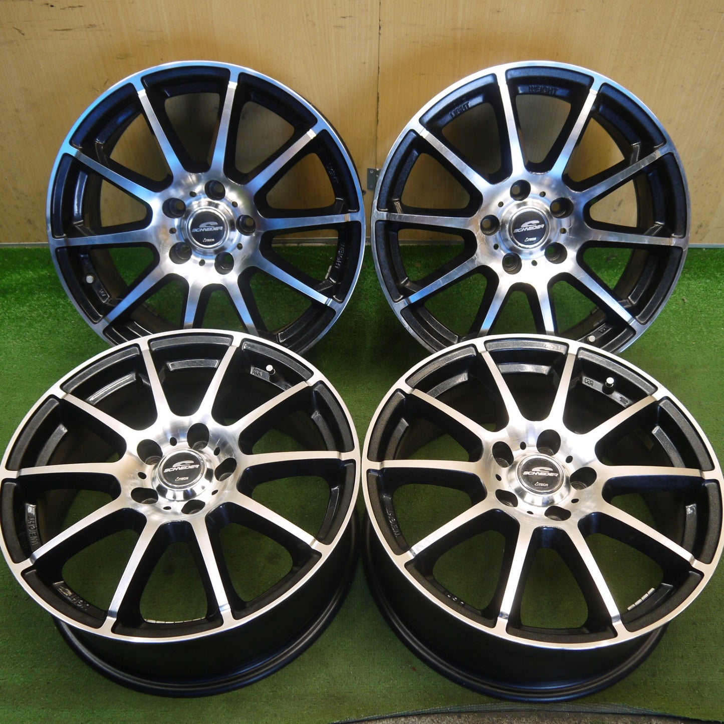 4本価格★SCHNEIDER ATECH 17インチ ホイール シュナイダー エーテック 17×7J PCD114.3/5H★6072902Hホ
