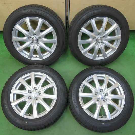 バリ溝！21年！キレイ！9分★インプレッサ 等 205/55R16 スタッドレス グッドイヤー アイスナビ8 ravrion RS01 ラブリオン 16インチ PCD100/5H★5031409イス