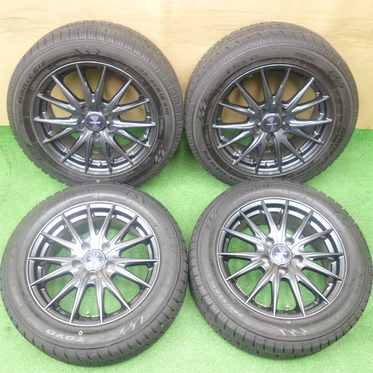 バリ溝！キレイ！9.5分★スタッドレス 205/55R16 トーヨー オブザーブ ガリット GIZ VELVA SPORTZ ヴェルヴァ 16インチ PCD114.3/5H★6011002KTス