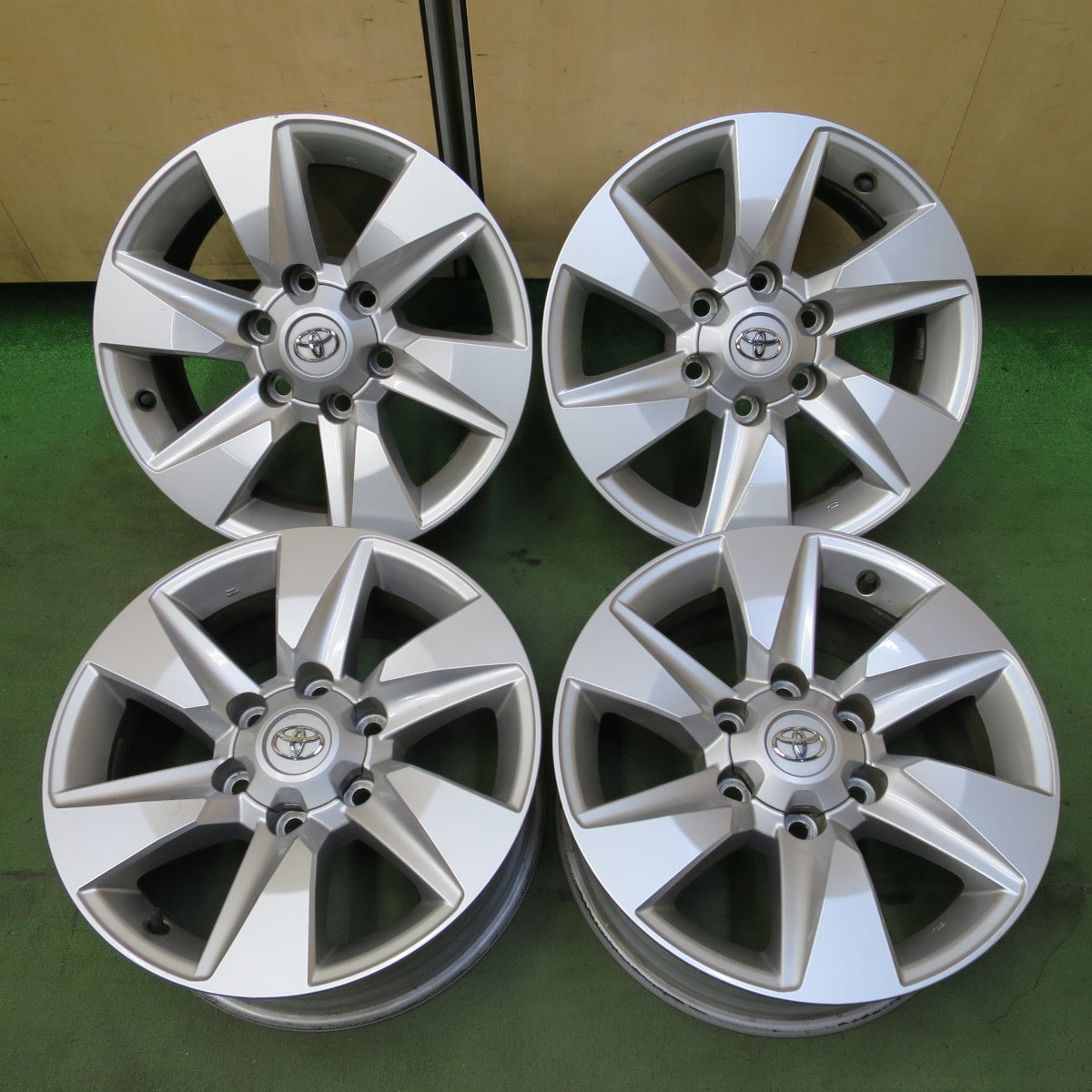 4本価格◎トヨタ 150系 ランクル プラド 純正 ホイール 17インチ 17×7.5J PCD139.7/6H◎6080403NGホ