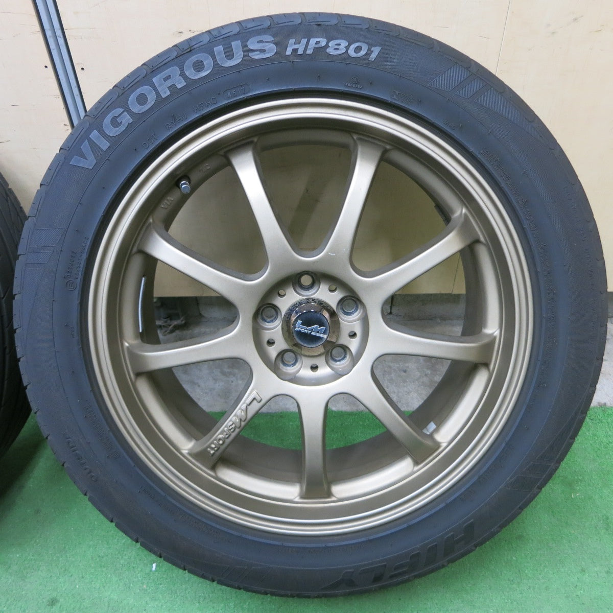 4本価格★フォレスター 等 LM SPORT 225/55R18 ハイフライ VIGOROUS HP801 LMスポーツ 18インチ PCD100/5H★5042302ナノ