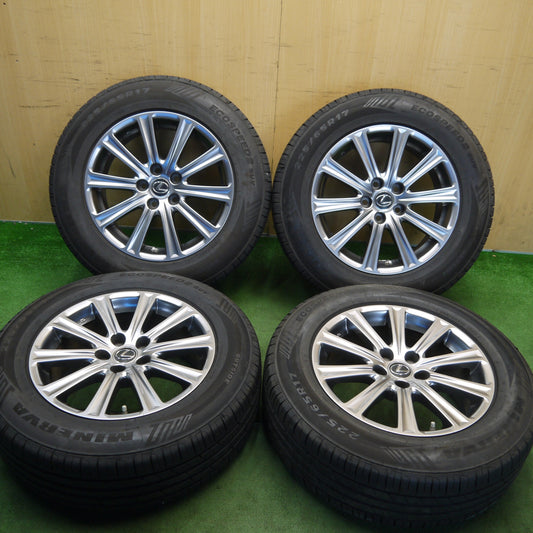 センサー付き！バリ溝！23年！キレイ！9.5分◎レクサス NX 純正 225/65R17 ミネルバ ECOSPEED2 SUV 17インチ PCD114.3/5H◎6070107Hノ