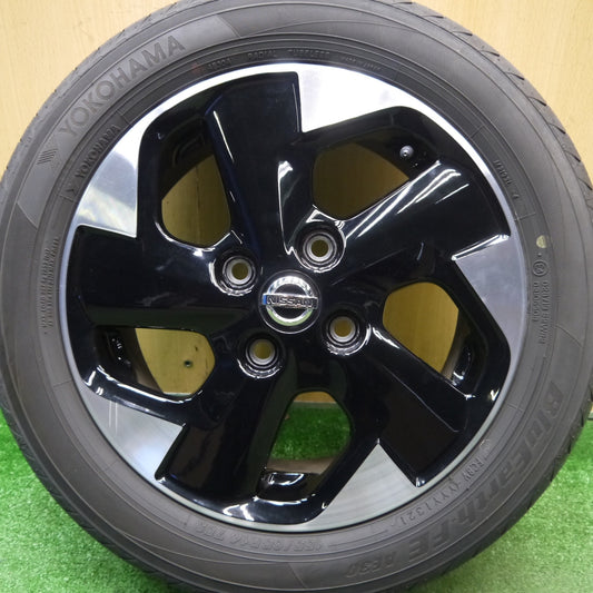 キレイ！1本★日産 デイズ ルークス 純正 155/65R14 ヨコハマ BluEarth-FE AE30 ブルーアース 14インチ PCD100/4H★6021010Hノ