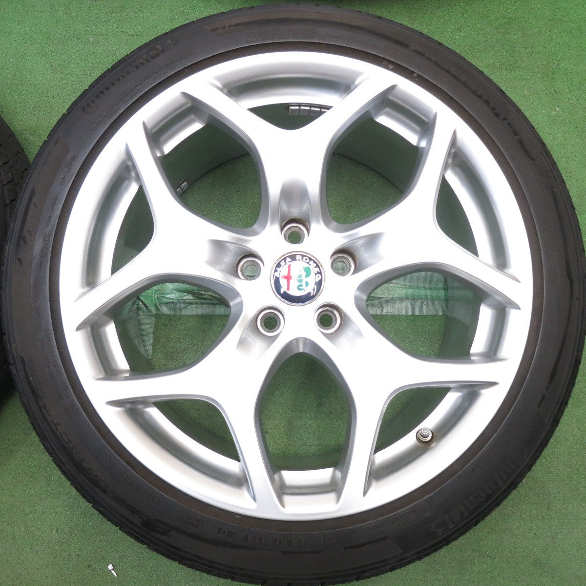 バリ溝！8.5分◎アルファロメオ ジュリア 純正 225/45R18 コンチネンタル プロコンタクト RX SSR 18インチ PCD110/5H◎6092714HAノ