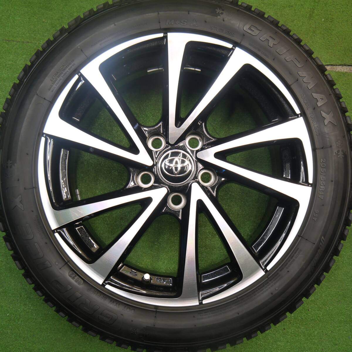 バリ溝！22年！キレイ！9分★スタッドレス 205/55R17 グリップマックス GRIP ICE X B-win VENOZA10 ヴェノーザ10 17インチ PCD114.3/5H★5032808Hス