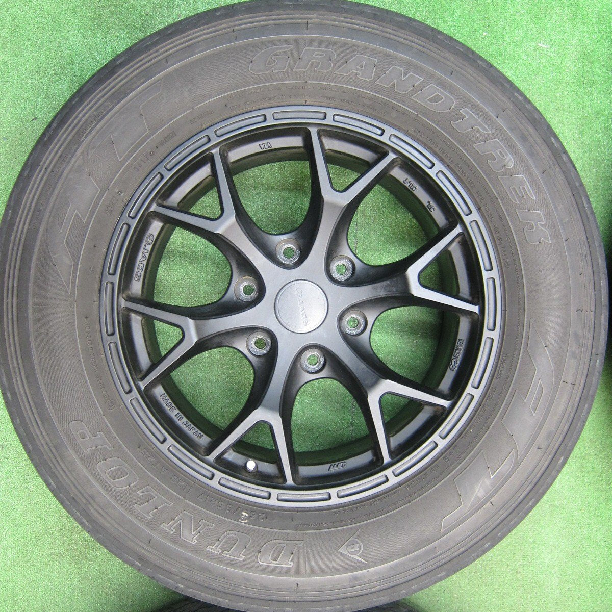 4本★JAOS TRIBE CLAW ENKEI 265/65R17 ダンロップ グラントレック AT25 ジャオス トライブクロウ PCD139.7/6H★5031402TNノ