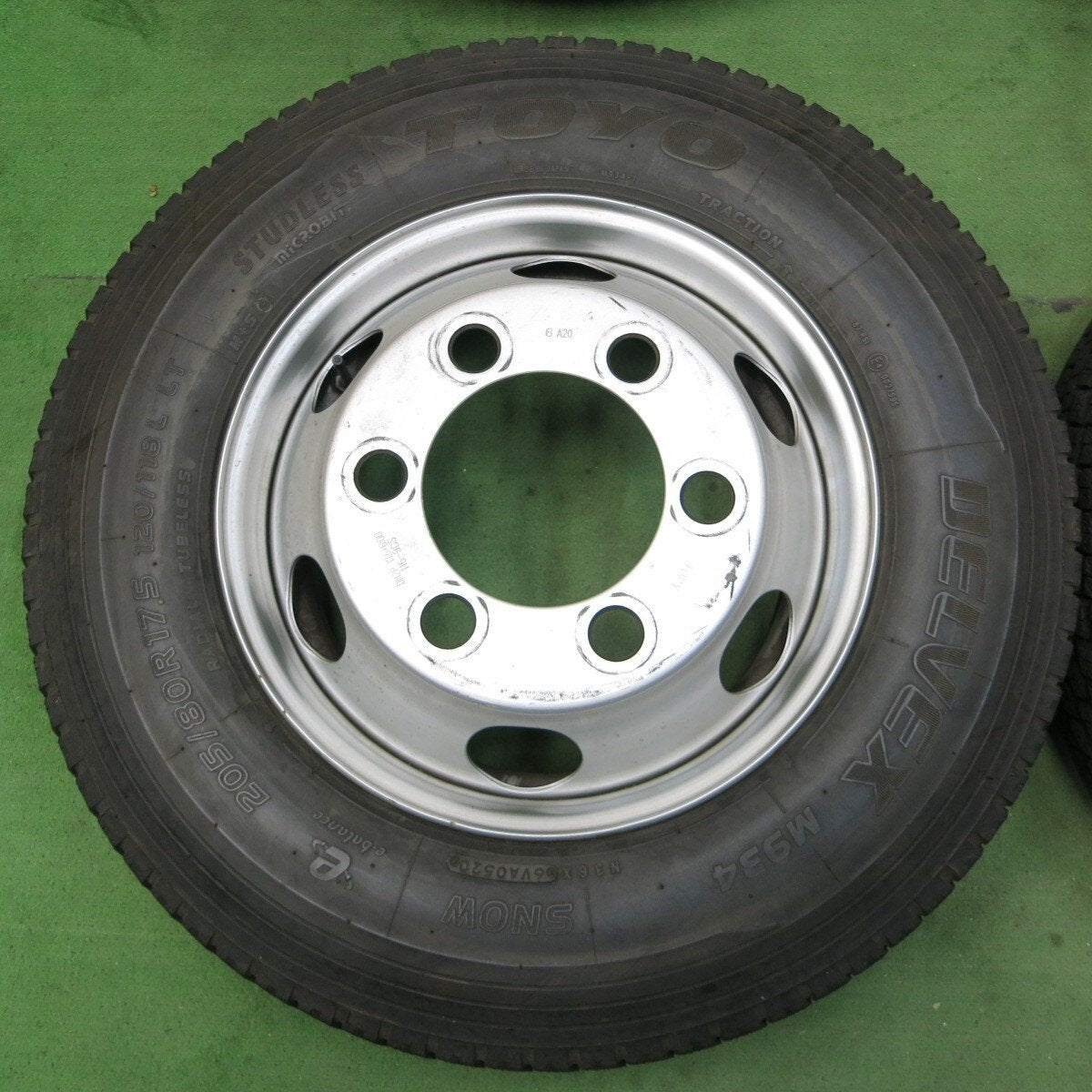 4本★トラック 205/80R17.5 スタッドレス トーヨー デルベックス M934 TOPY スチール 115-9CS PCD222.25/6H★5030503ナス
