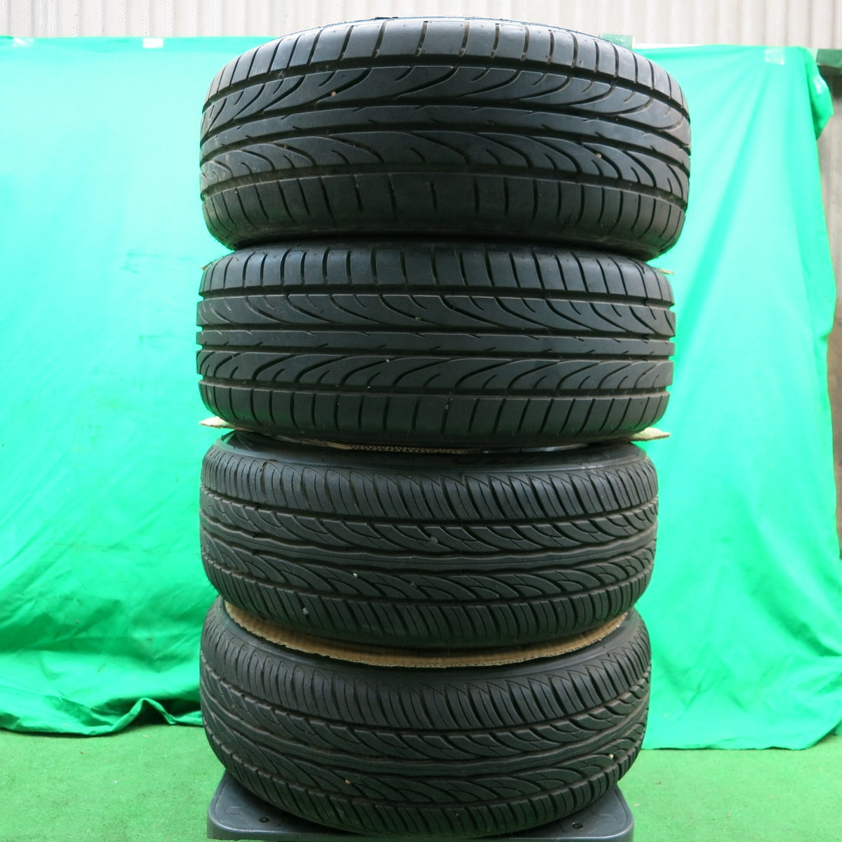 *送料無料* バリ溝！9.5分★FABULOUS 175/55R15 185/55R15 サイルン ATREZZO SH402 ピンソ PS91 ファブレス PCD100 110/4H マルチ★4050802ナノ