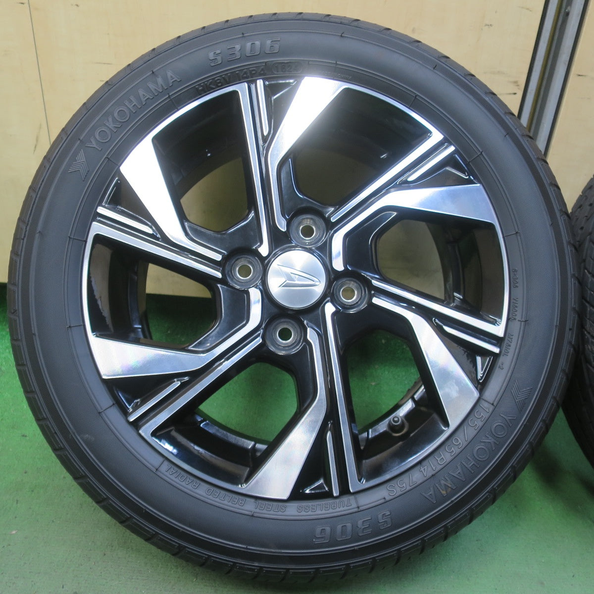 キレイ！24年◎ダイハツ タント カスタム 純正 155/65R14 ブリヂストン エコピア EP150 トーヨー ナノエナジー3 ヨコハマ S306 14インチ PCD100/4H◎6091108イノ