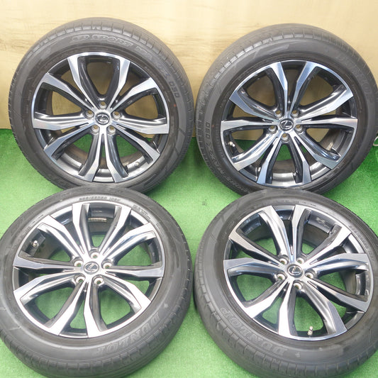 センサー付！キレイ★レクサス RX バージョンL 純正 235/55R20 ダンロップ SPスポーツマックス 050 20インチ PCD114.3/5H★6030701KTノ