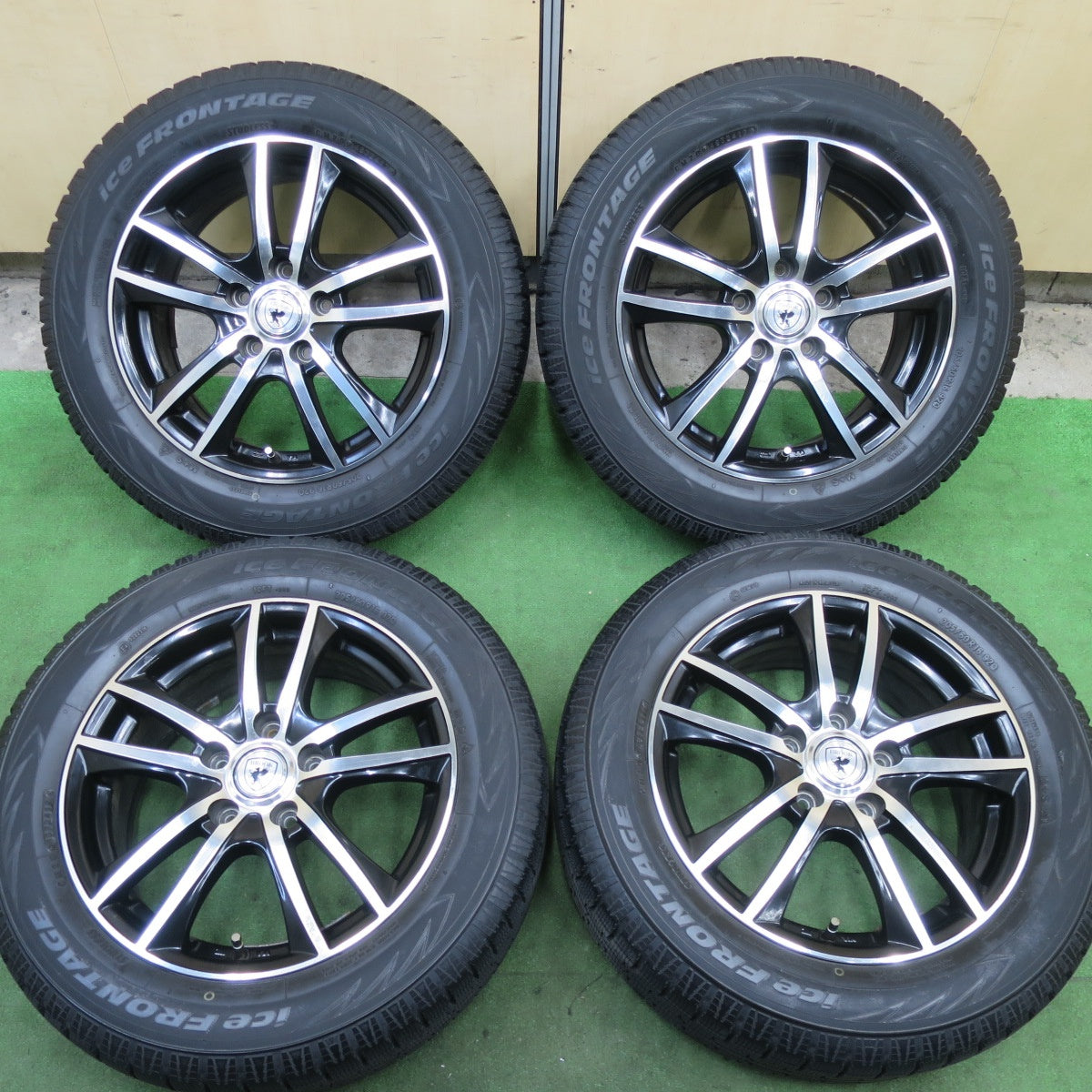 バリ溝！9.5分★スタッドレス 205/60R16 アイスフロンテージ トーヨー製 BROOK ブルック 16インチ PCD114.3/5H★5112209TTス