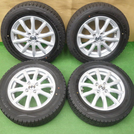 バリ溝！23年！キレイ！9.5分◎スタッドレス 185/65R15 ダンロップ ウインターマックス WM02 社外 アルミ 15インチ PCD100/4H◎6090402KTス