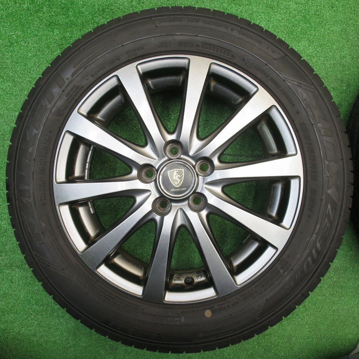 ほぼ未使用！25年！キレイ★シエンタ 等 185/60R15 ファルケン ZIEX ZE310R ECORUN MANARAY SPORT マナレイ スポーツ 15インチ PCD100/5H★5102802NJノ