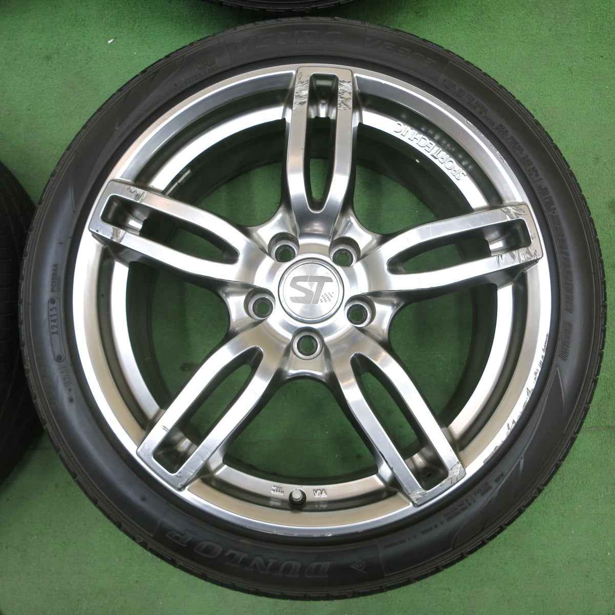 4本価格★アウディ 等 SPORTECHNIC 225/45R18 ダンロップ VEURO VE303 スポーツテクニック 18インチ PCD112/5H★5042909ナノ